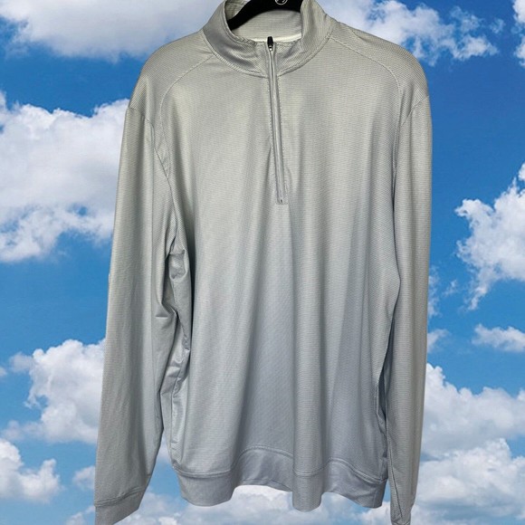 johnnie-O Other - Johnnie-O Golf Men’s Medium Stretch Lightweight 1/4 Zip Pullover Steel Gray
